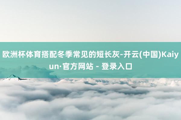 欧洲杯体育搭配冬季常见的短长灰-开云(中国)Kaiyun·官方网站 - 登录入口