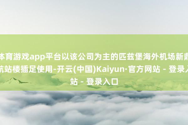 体育游戏app平台以该公司为主的匹兹堡海外机场新鼎新航站楼插