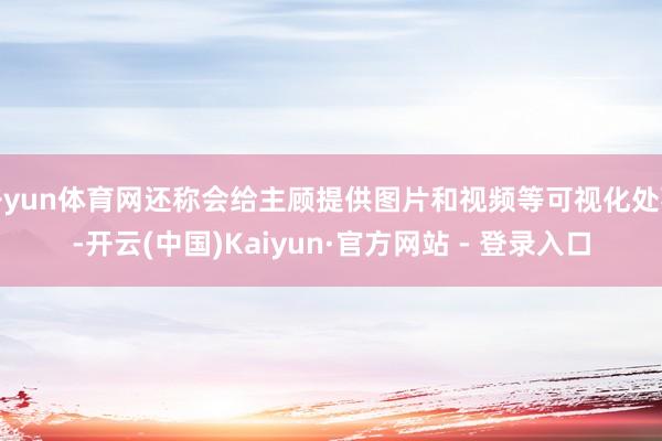 开yun体育网还称会给主顾提供图片和视频等可视化处事-开云(中国)Kaiyun·官方网站 - 登录入口