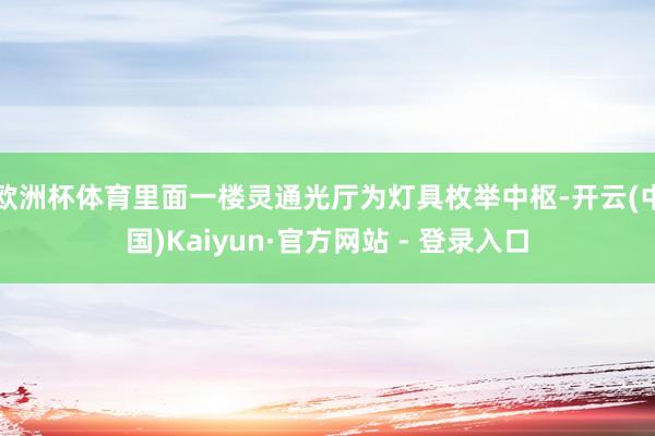 欧洲杯体育里面一楼灵通光厅为灯具枚举中枢-开云(中国)Kaiyun·官方网站 - 登录入口