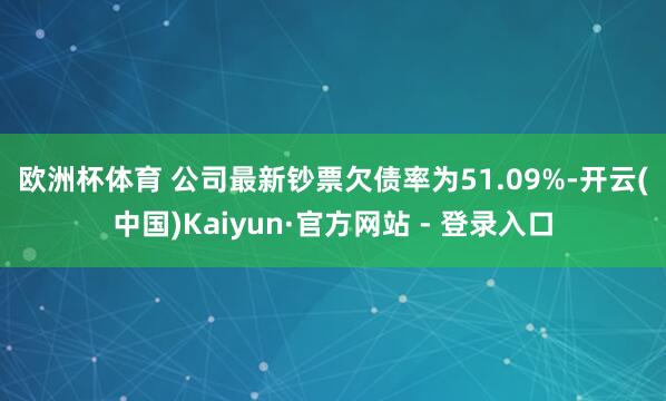欧洲杯体育 公司最新钞票欠债率为51.09%-开云(中国)Kaiyun·官方网站 - 登录入口